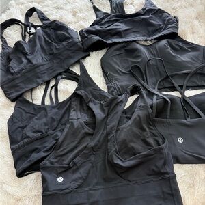 lululemon Black Sports Bra Set